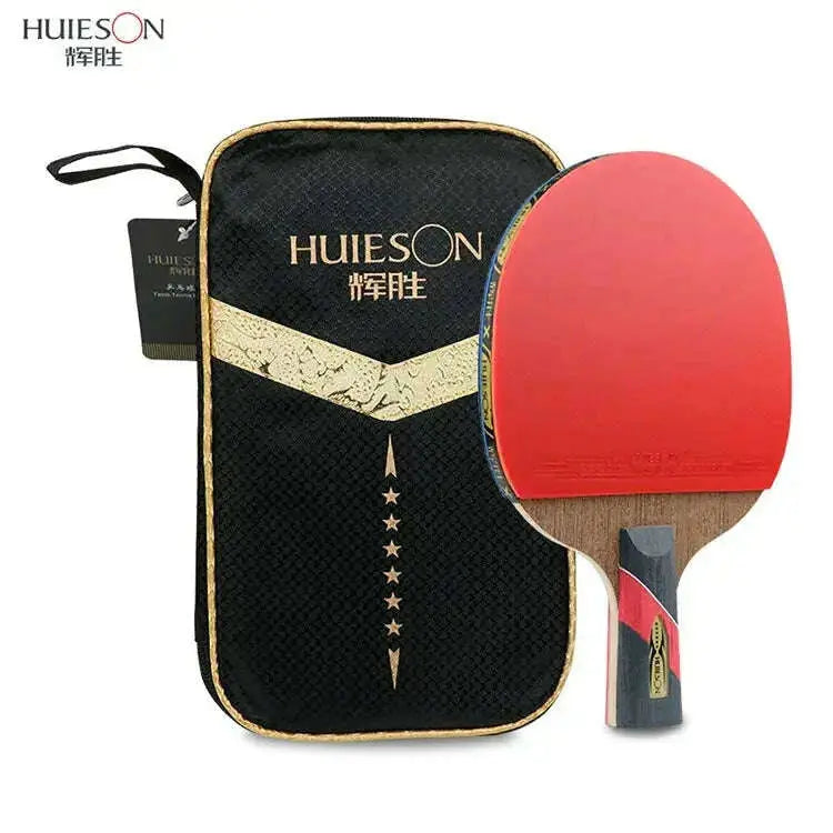 Huieson-6-Star-Carbon-Fiber-Blade-Table-Tennis-Racket-Double-Face-Pimples-in-Pingpong-Paddle-Racket-GreatEagleInc-334679236