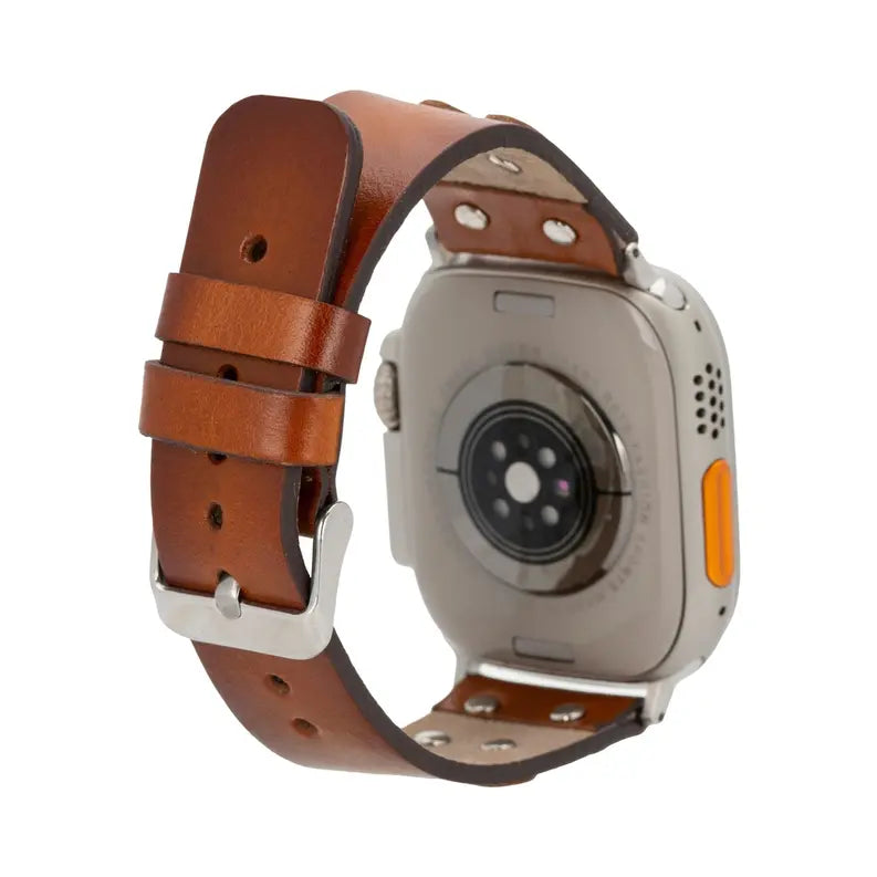 Hulett Leather Bands for Apple Watch Ultra,8,7 and SE Toronata