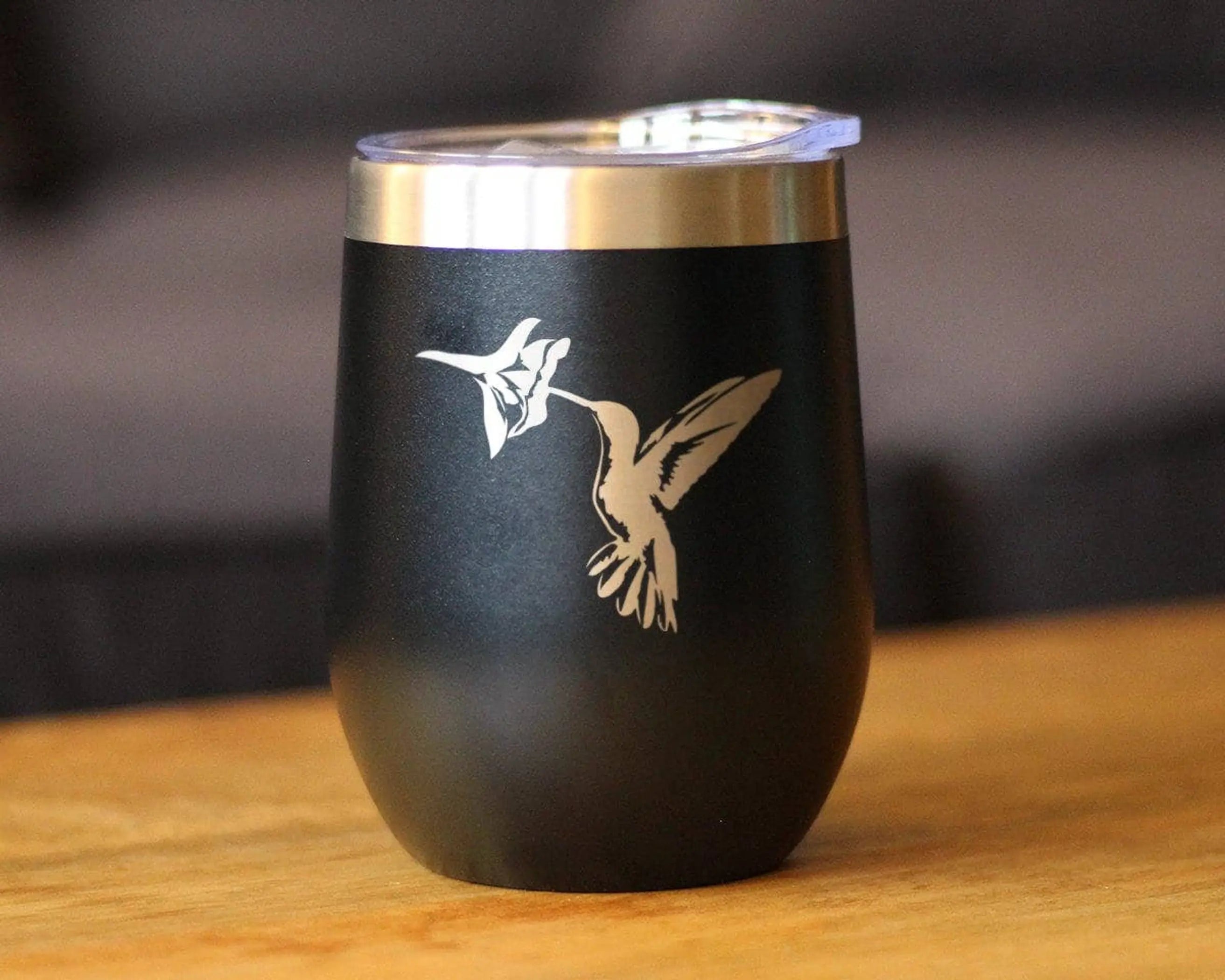 Hummingbird Insulated Wine Tumbler - Bird Nature Gifts Bevvee