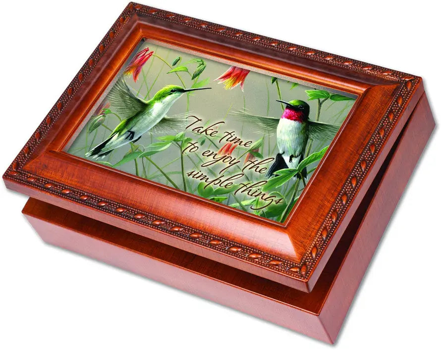 Hummingbirds Script Wg Music Box Dicksons Inc