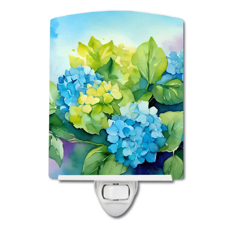 Hydrangeas Ceramic Night Light Caroline's Treasures