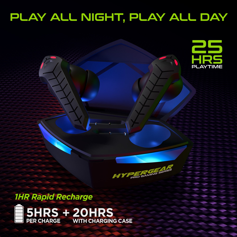 HyperGear CobraStrike True Wireless Gaming Earbuds HyperGear