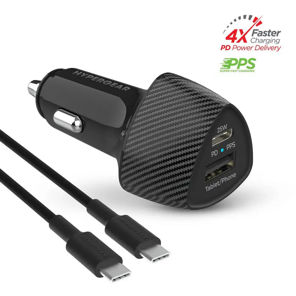 HyperGear SpeedBoost 25W PD USB-C Car Kit HyperGear