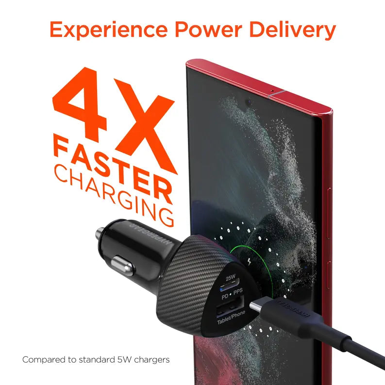 HyperGear SpeedBoost 25W PD USB-C Car Kit HyperGear