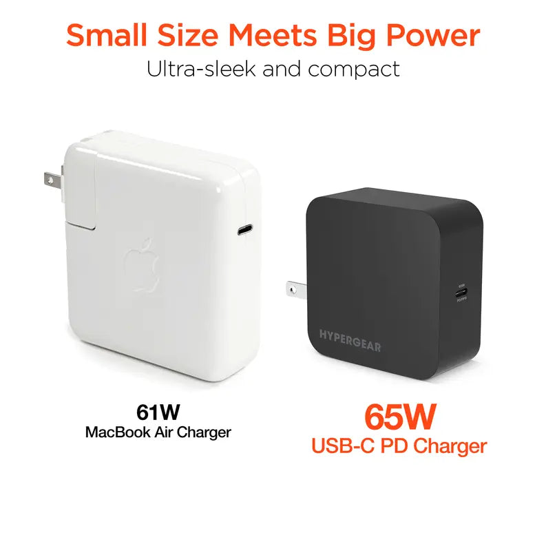 HyperGear SpeedBoost 65W USB-C PD Laptop Wall Charger with PPS Hypercel