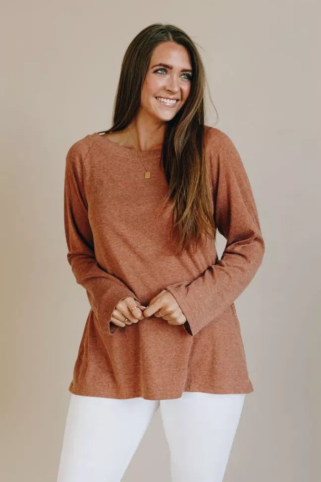 I Am Enough Tunic Top Stay Warm in Style