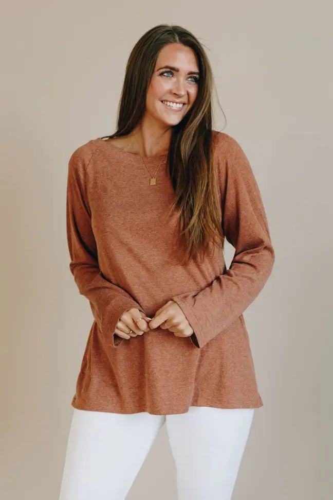 I Am Enough Tunic Top Stay Warm in Style