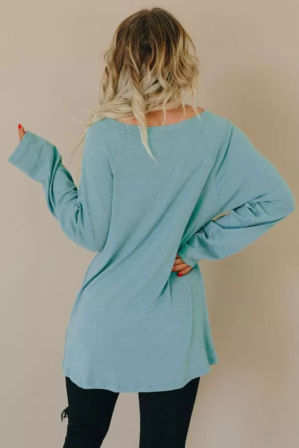 I Am Enough Tunic Top Stay Warm in Style
