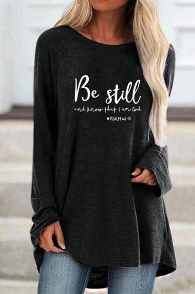 I Am Enough Tunic Top Stay Warm in Style