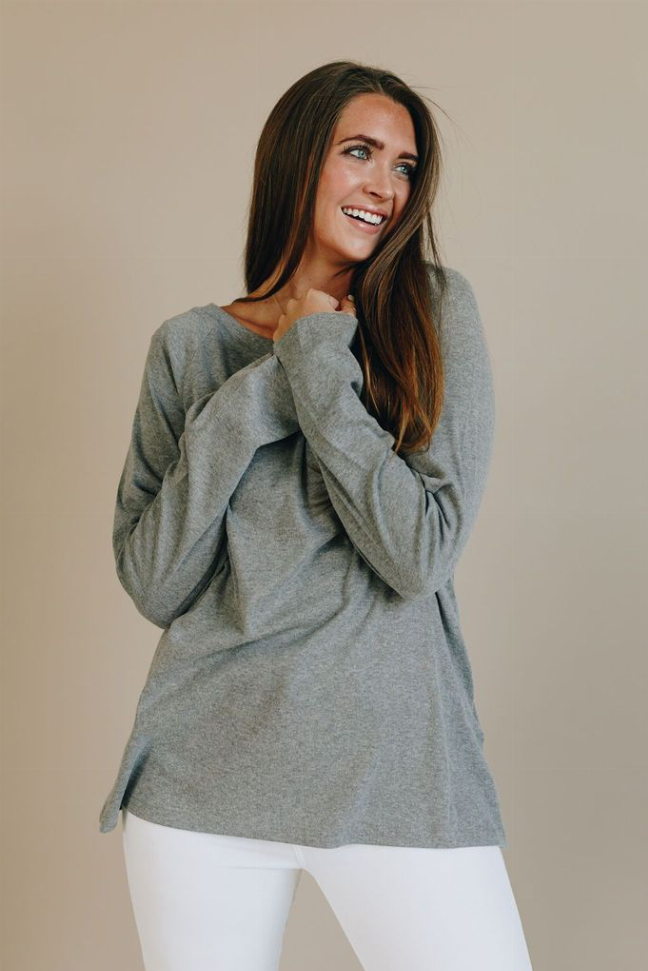 I Am Enough Tunic Top Stay Warm in Style