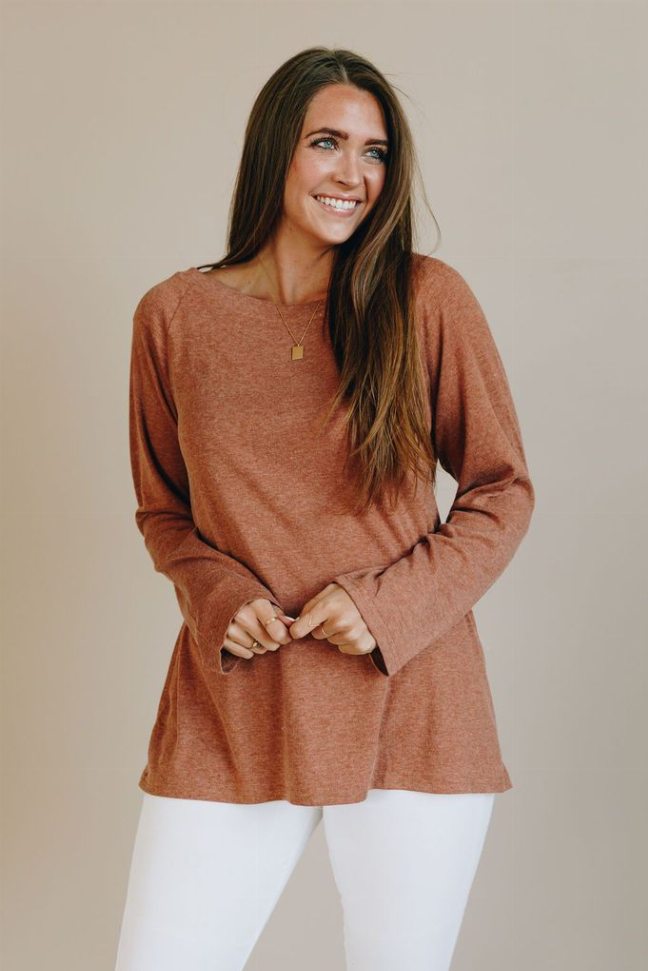 I Am Enough Tunic Top Stay Warm in Style