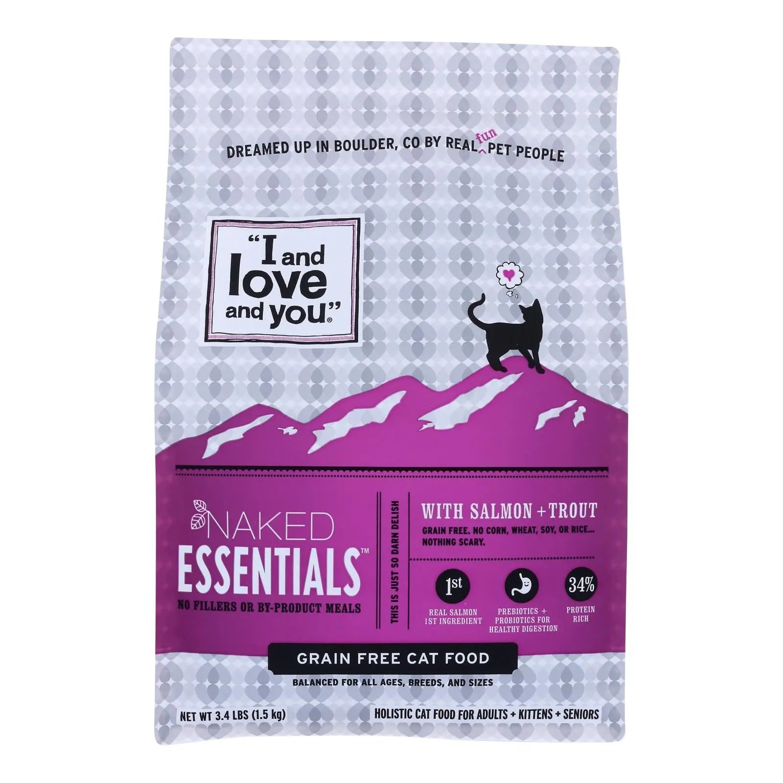 I And Love And You - Cat Kibble Slmn And Trout - Case Of 4-3.4 Lb I And Love And You