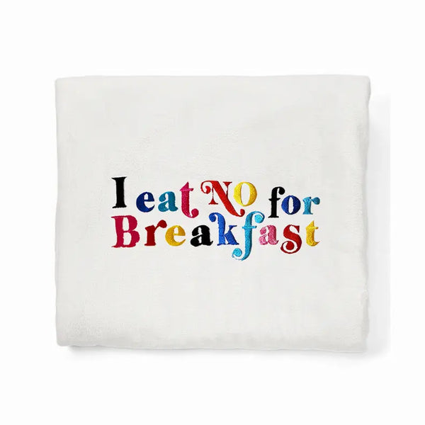 I Eat NO for Breakfast Plush Fleece Nap Blanket Cocus Pocus