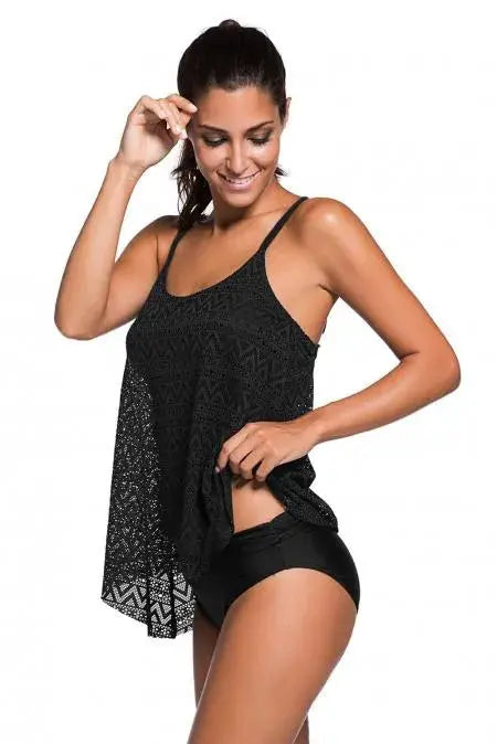 I Like It, I Love It Boho Tankini Stay Warm in Style