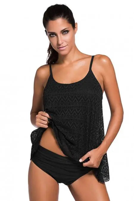 I Like It, I Love It Boho Tankini Stay Warm in Style