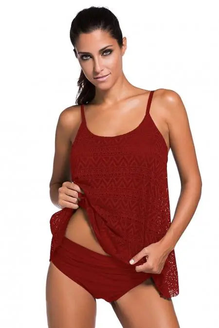 I Like It, I Love It Boho Tankini Stay Warm in Style
