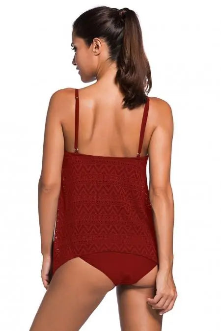 I Like It, I Love It Boho Tankini Stay Warm in Style