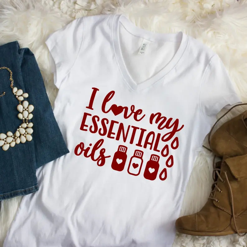 I Love Essential Oils Ladies Tshirt Dream Team Designs