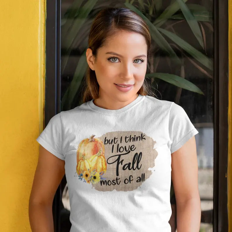 I Love Fall Most Of All Crew Neck Dream Team Designs
