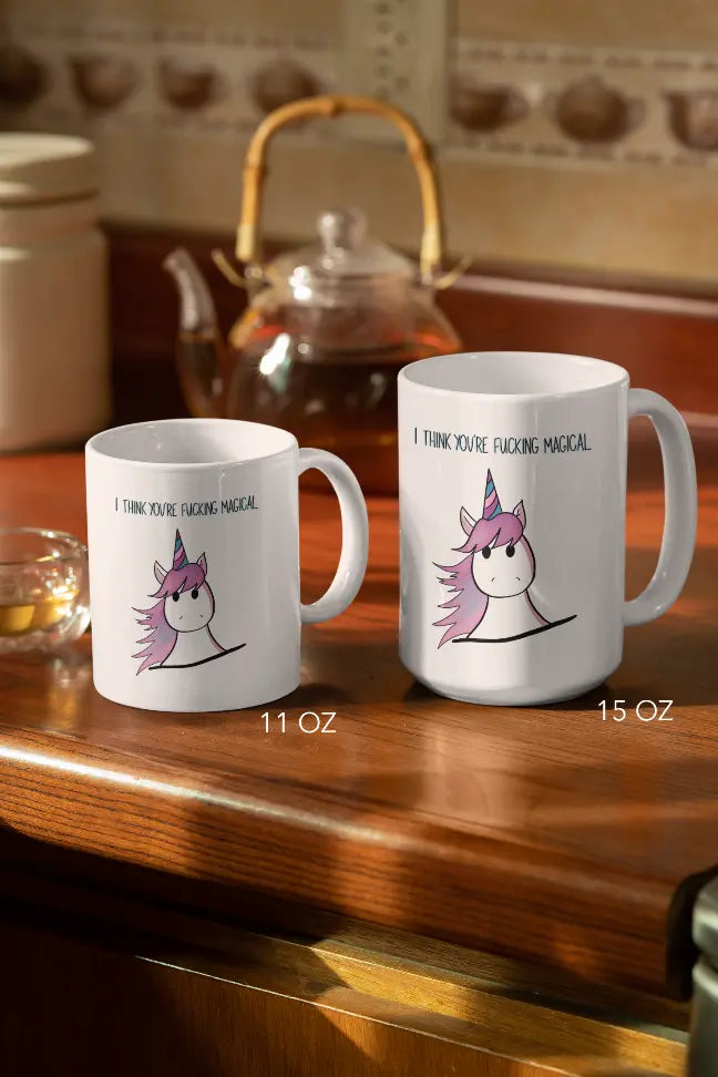 I Think You're Fucking Magical Coffee Mug Black Cat Bazaar