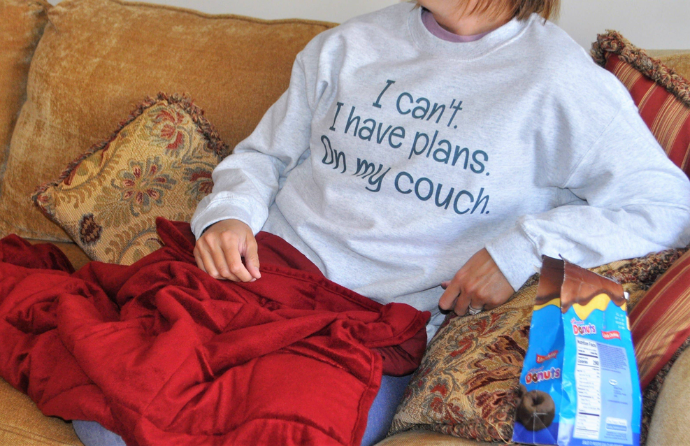 I can't. I have plans. On my couch. Sweatshirt BLN Designs