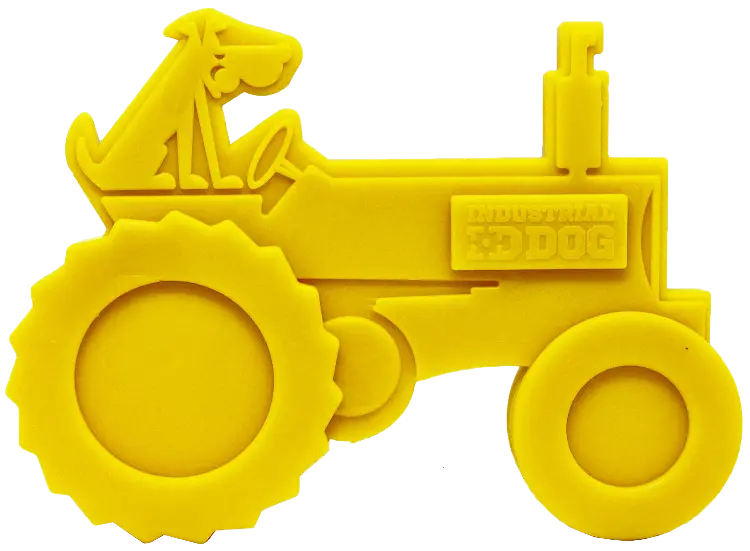 ID Tractor  Ultra Durable Nylon Dog Chew Toy for Aggressive Chewers SodaPup