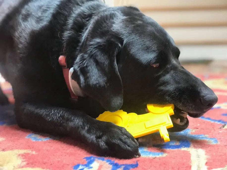 ID Tractor  Ultra Durable Nylon Dog Chew Toy for Aggressive Chewers SodaPup