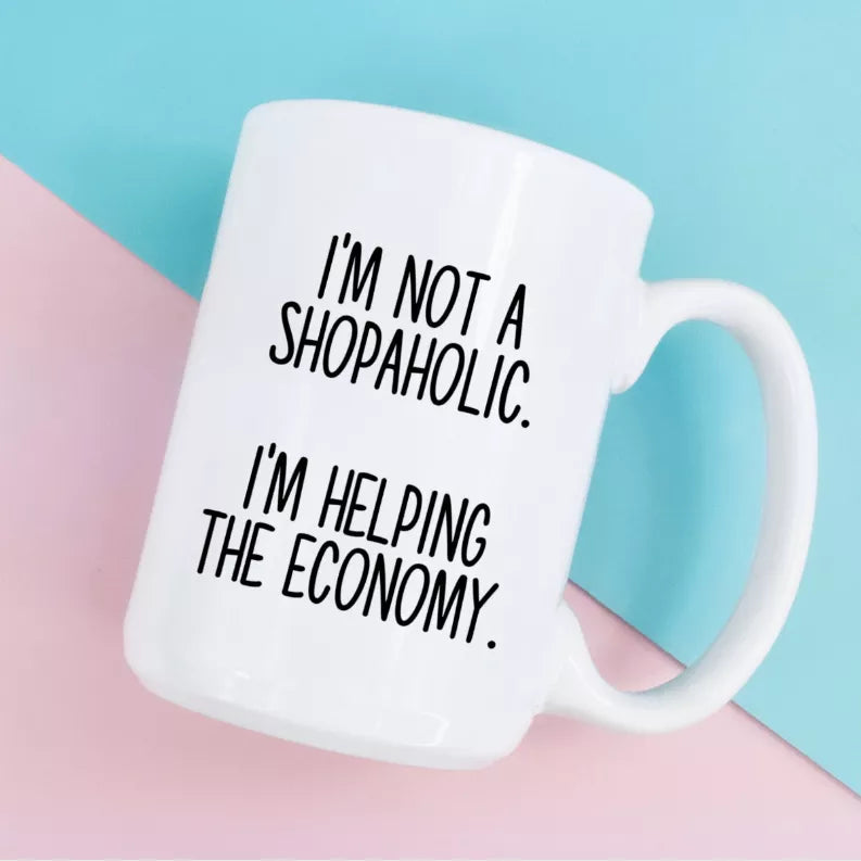 I'm not a shopaholic ceramic coffee mug Mug & Mini