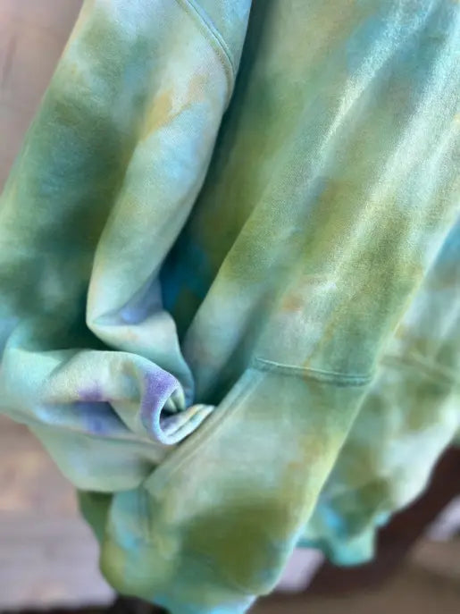 Ice Dyed Tie Dye Hoodie The Blended Owl