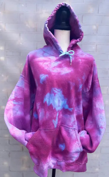 Ice Dyed Tie Dye Hoodie The Blended Owl