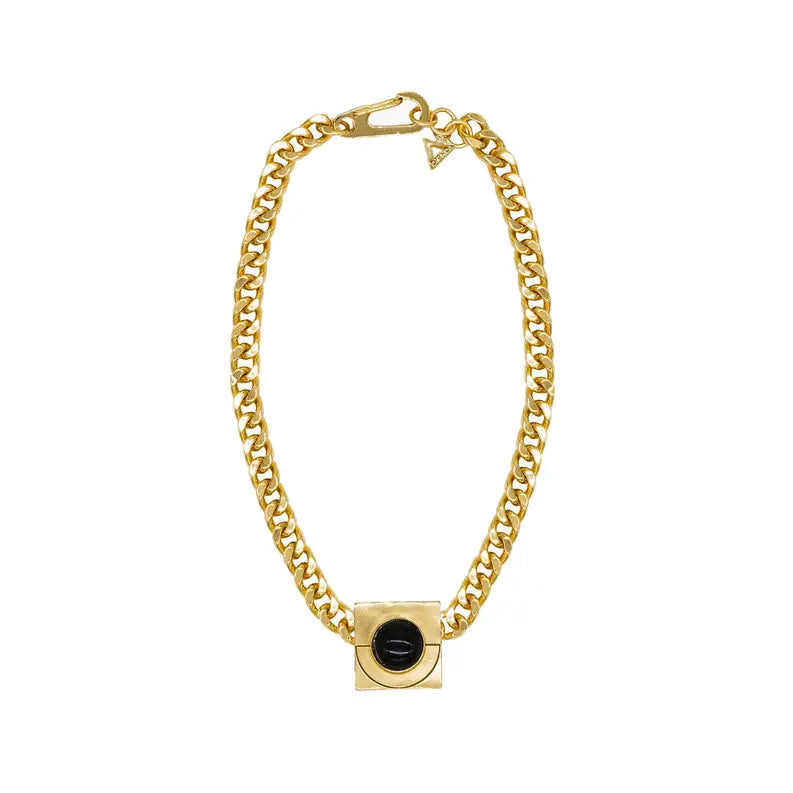 Iconic Moon Necklace in Gold DIPHDA