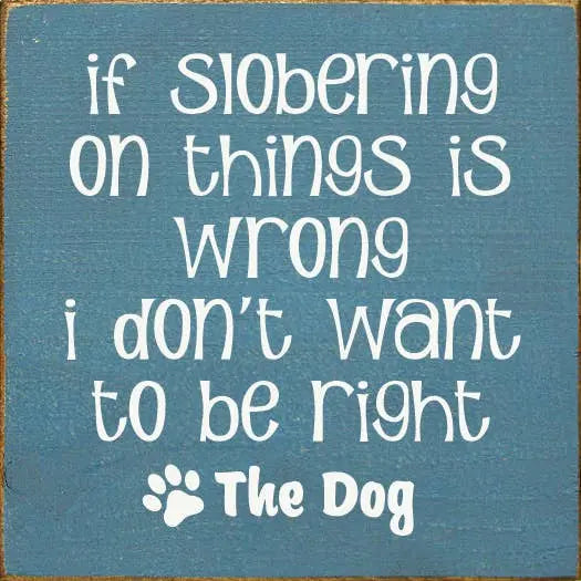 If Slobering On Things Is Wrong I Don't Want To Be Right Sawdust City