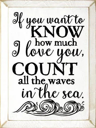 If you Want to Know Ocean Waves Wood Sign Sawdust City