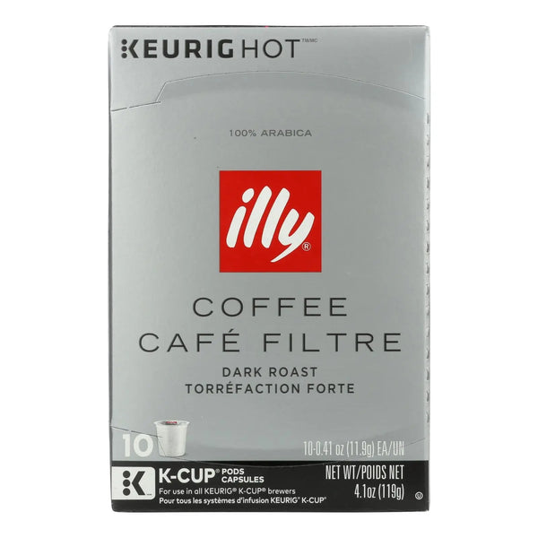 Illy Caffe Coffee - Kcups Black Dark Roasted - Case Of 6 - 10 Count Illy Caffe Coffee