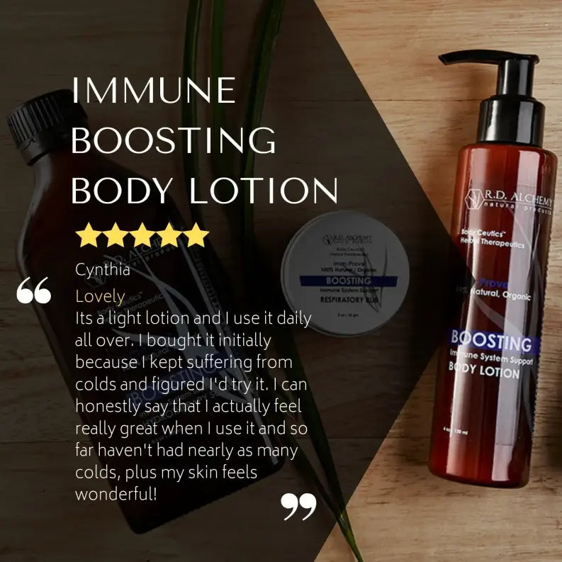 Immune Boosting Body Lotion R.D. Alchemy Natural Products