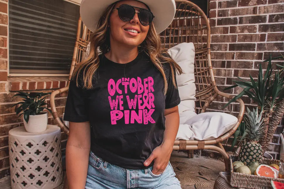 In October We Wear Pink-Shirt Bella Bean