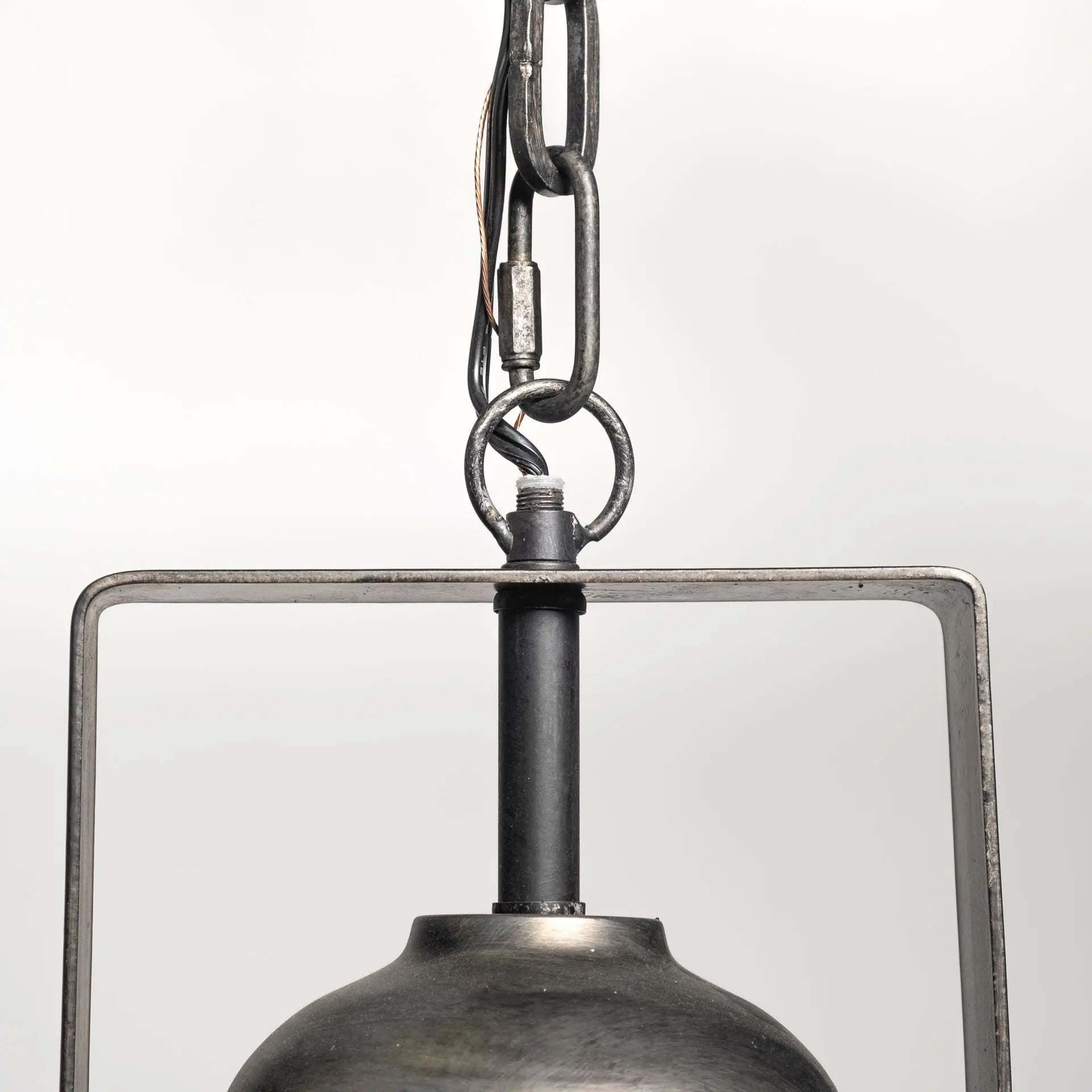 Industrial Gray Metal Hanging Pendant Light Homeroots Lighting