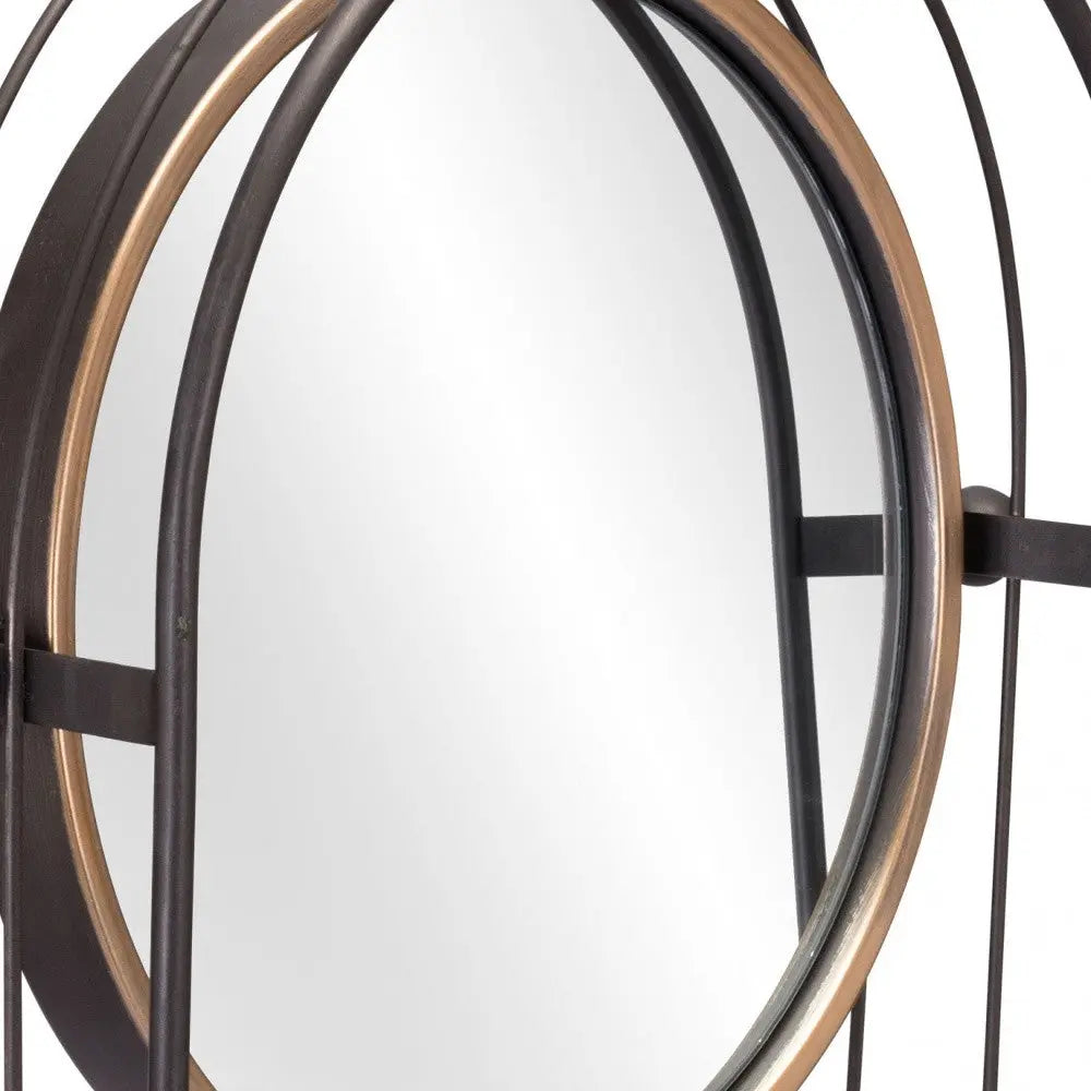 Industrial Gray Mirror Shelf - GreatEagleInc