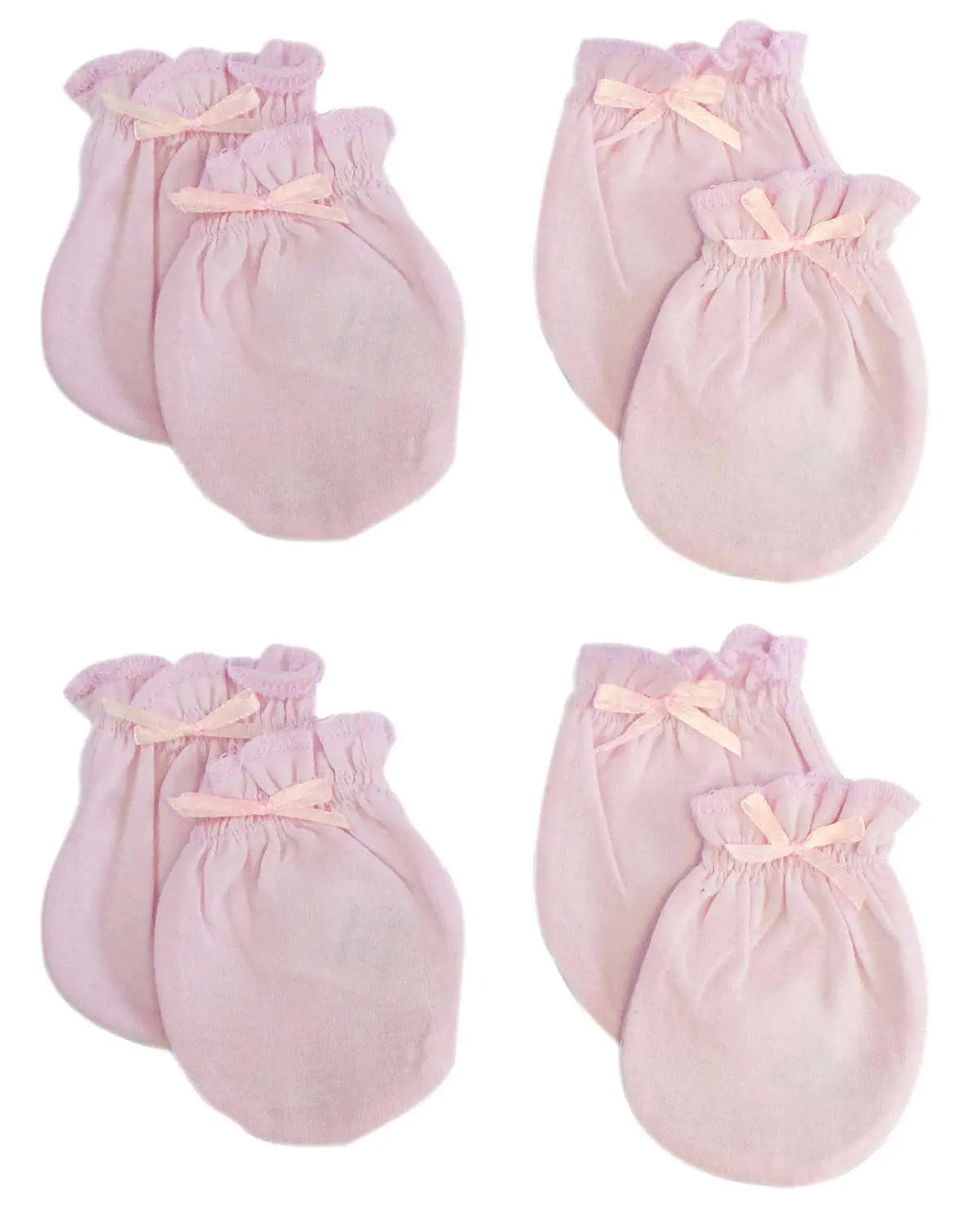 Infant Mittens (pack Of 4) 116-pink-4-pack GreatEagleInc