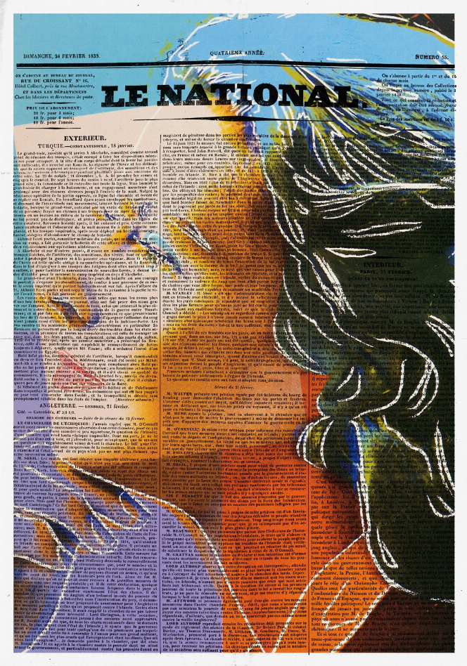 Ingrid Bergman Newspaper Glass Wall Art Monique Store