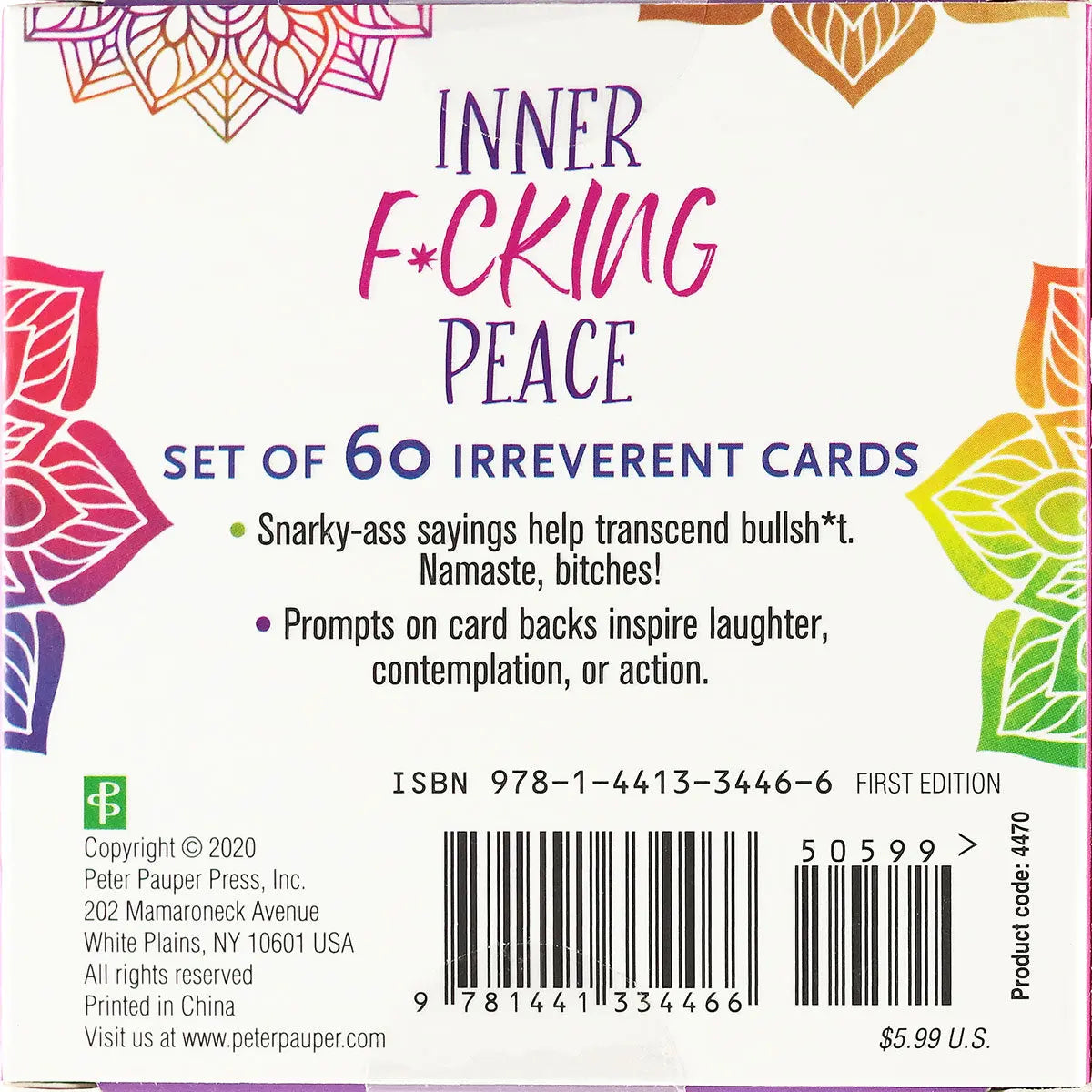 Inner F*cking Peace Cards (Set of 60) - GreatEagleInc