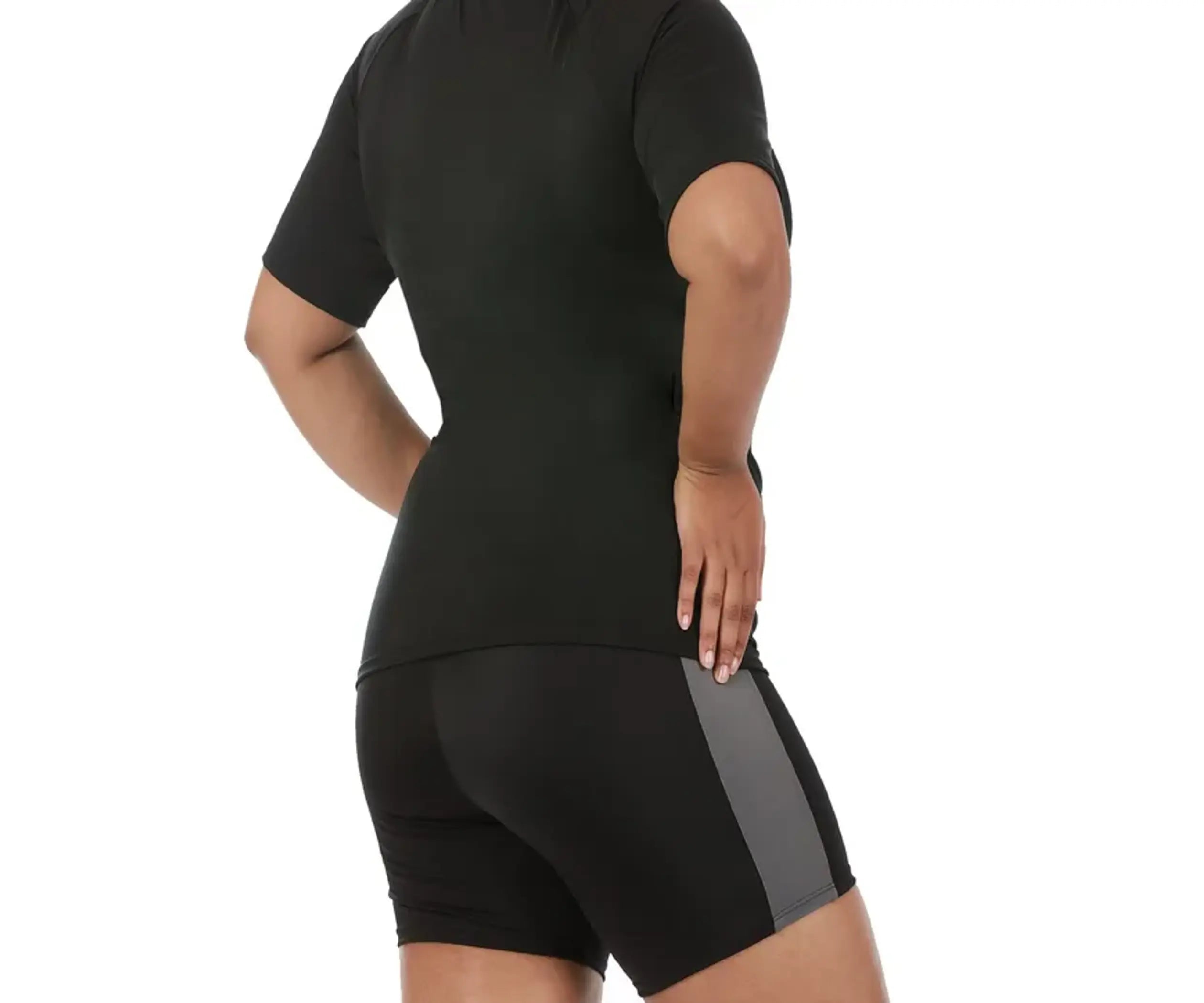InstantFigure Activewear Compression Color Block Shorts InstantFigure