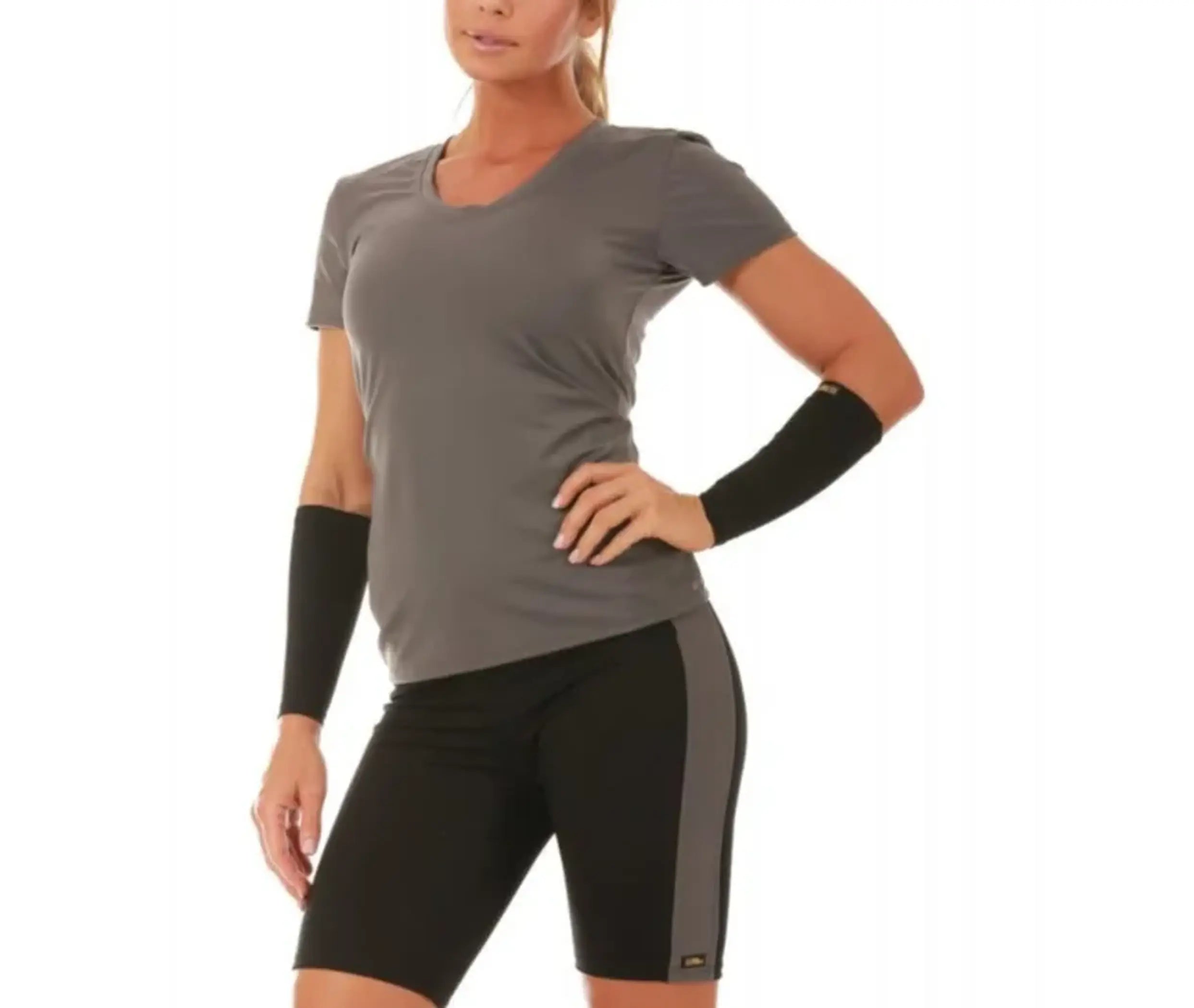 InstantFigure Activewear Compression Color Block Shorts InstantFigure