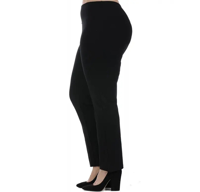 InstantFigure Curvy Straight Leg Pant W/Slit InstantFigure
