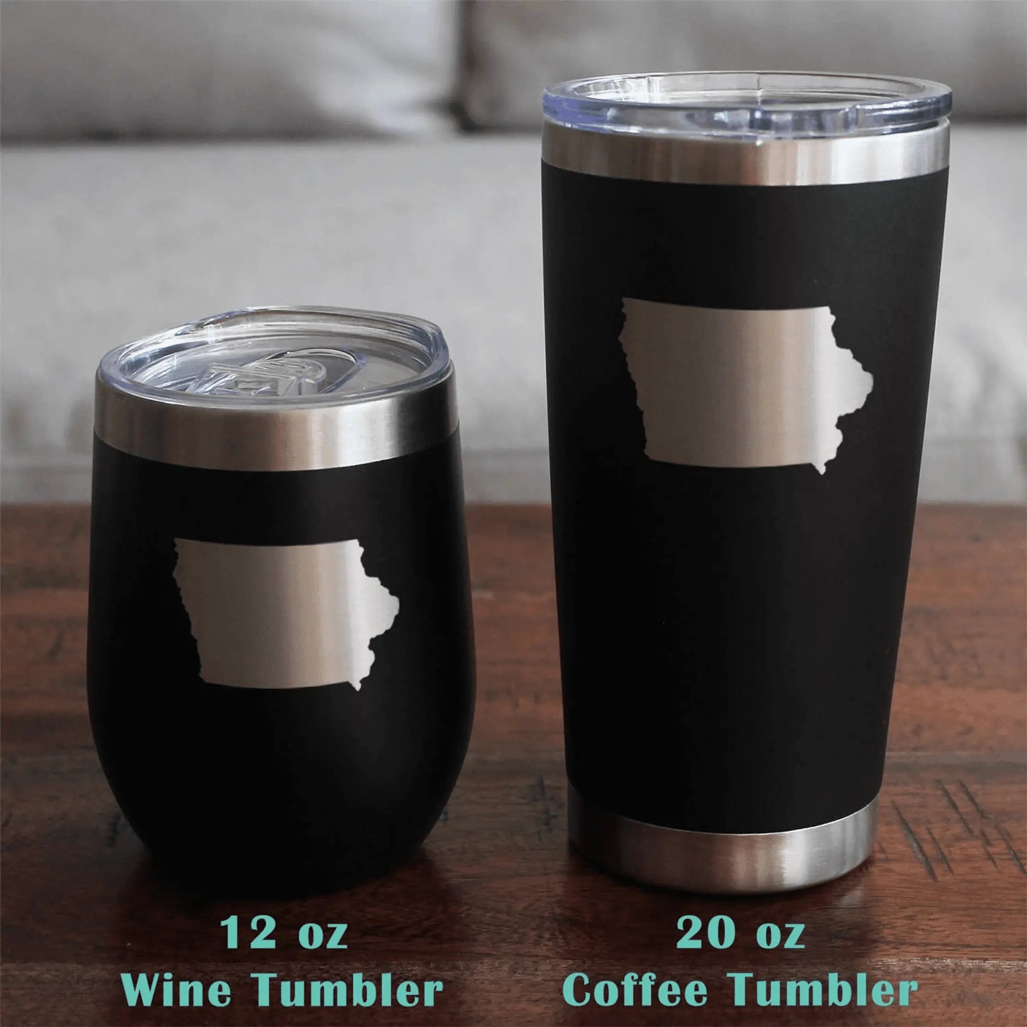 Iowa Outline Beer Can Pint Glass - Iowans Gifts and Decor Bevvee