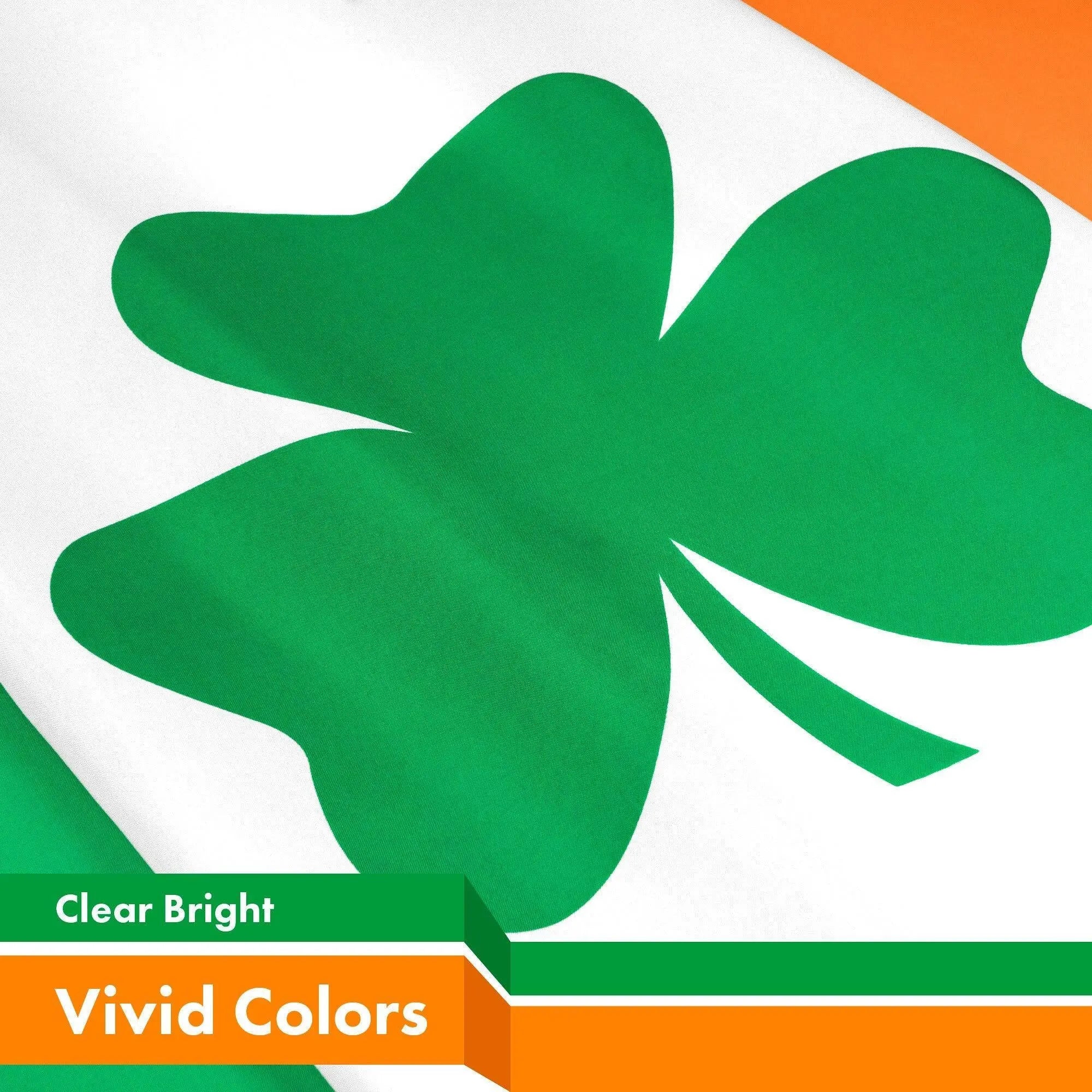 Ireland SHAMROCK Irish Flag 3x5 Ft 10-Pack 150D Printed Polyester By G128 G128
