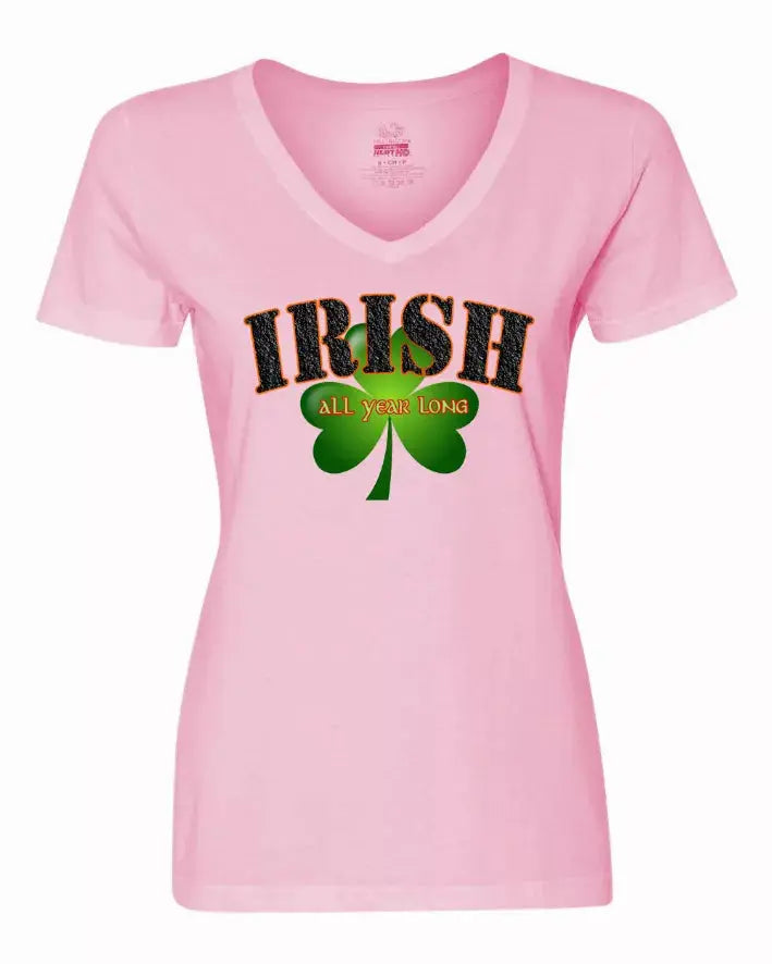 Irish All Year Long Ladies Tee   XLarge Bad Baby Inc