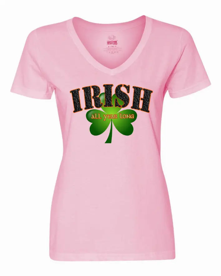 Irish All Year Long Ladies Tee   XLarge Bad Baby Inc