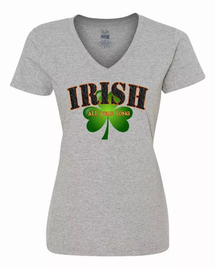 Irish All Year Long Ladies Tee  XLarge Bad Baby Inc