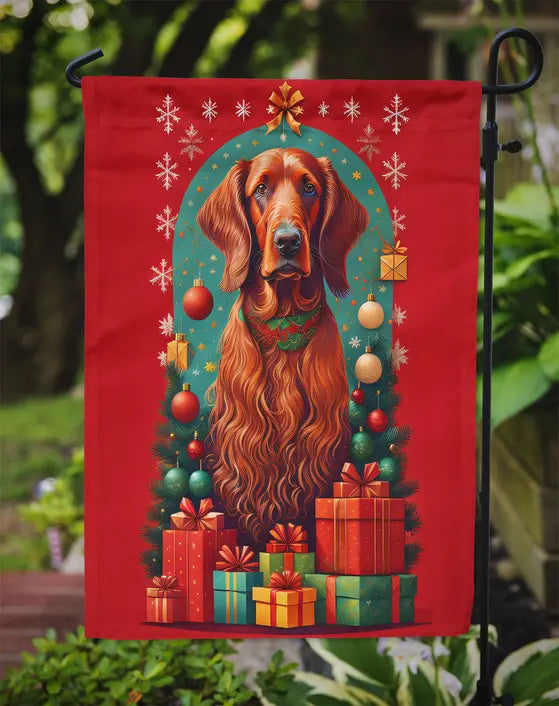 Irish Setter Holiday Christmas Garden Flag Caroline's Treasures